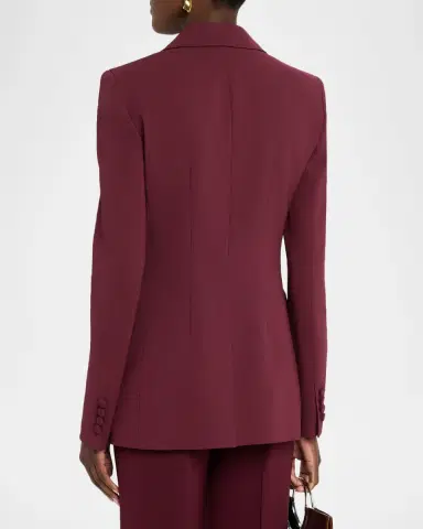 Lafayette 148 New York Single-Button Finesse Crepe Blazer | Thumbnail 3 Lafayette 148 New York Single-Button Finesse Crepe Blazer | Thumbnail 3