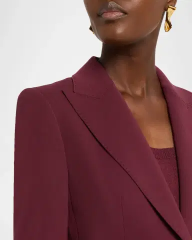 Lafayette 148 New York Single-Button Finesse Crepe Blazer | Thumbnail 8 Lafayette 148 New York Single-Button Finesse Crepe Blazer | Thumbnail 8