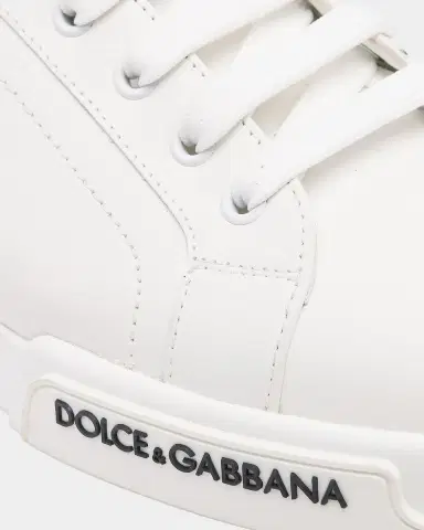 Dolce & Gabbana Men 's Portofino Leather Low-Top Sneakers | Thumbnail 6 Dolce & Gabbana Men 's Portofino Leather Low-Top Sneakers | Thumbnail 6
