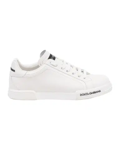 Dolce & Gabbana Men 's Portofino Leather Low-Top Sneakers | Thumbnail 1 Dolce & Gabbana Men 's Portofino Leather Low-Top Sneakers | Thumbnail 1