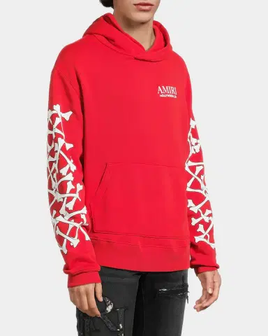 AMIRI Men's Stacked Bones Cotton Hoodie | Thumbnail 6 AMIRI Men's Stacked Bones Cotton Hoodie | Thumbnail 6