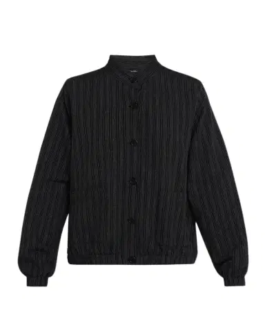 Eileen Fisher Striped Button-Front Jacket | Thumbnail 1 Eileen Fisher Striped Button-Front Jacket | Thumbnail 1
