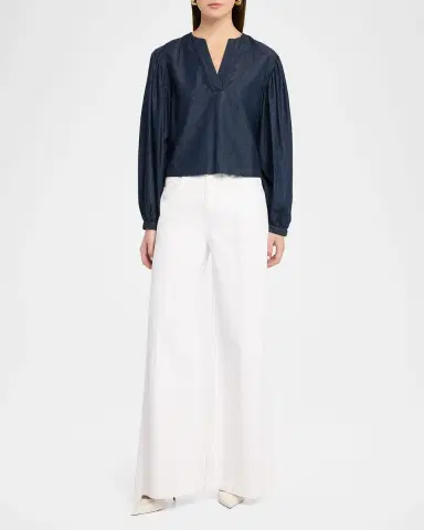 Frame The Off-Duty Long-Sleeve Top | Thumbnail 2 Frame The Off-Duty Long-Sleeve Top | Thumbnail 2