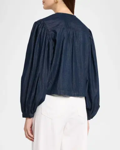 Frame The Off-Duty Long-Sleeve Top | Thumbnail 3 Frame The Off-Duty Long-Sleeve Top | Thumbnail 3