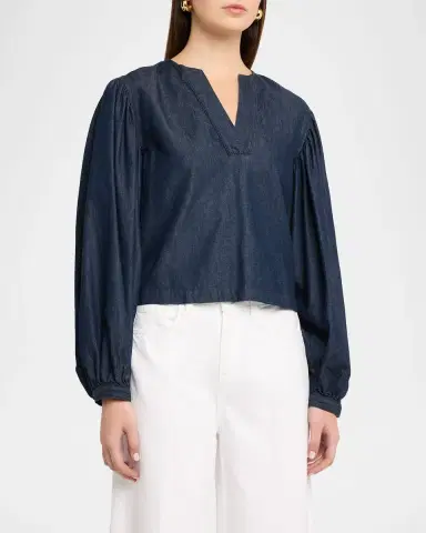 Frame The Off-Duty Long-Sleeve Top | Thumbnail 4 Frame The Off-Duty Long-Sleeve Top | Thumbnail 4