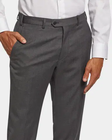 Emporio Armani Basic Flat-Front Wool Trousers | Thumbnail 5 Emporio Armani Basic Flat-Front Wool Trousers | Thumbnail 5