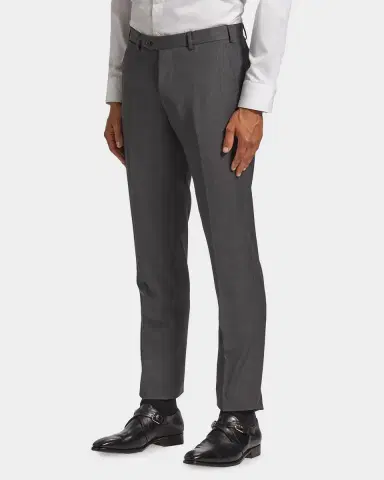 Emporio Armani Basic Flat-Front Wool Trousers | Thumbnail 7 Emporio Armani Basic Flat-Front Wool Trousers | Thumbnail 7