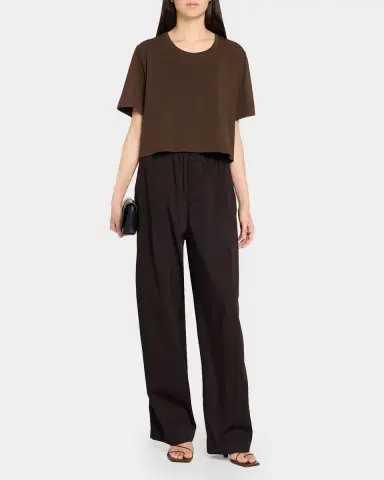 A.L.C. Kali Cropped Cotton Tee | Thumbnail 2 A.L.C. Kali Cropped Cotton Tee | Thumbnail 2