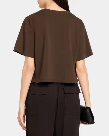 A.L.C. Kali Cropped Cotton Tee | Thumbnail 3 A.L.C. Kali Cropped Cotton Tee | Thumbnail 3