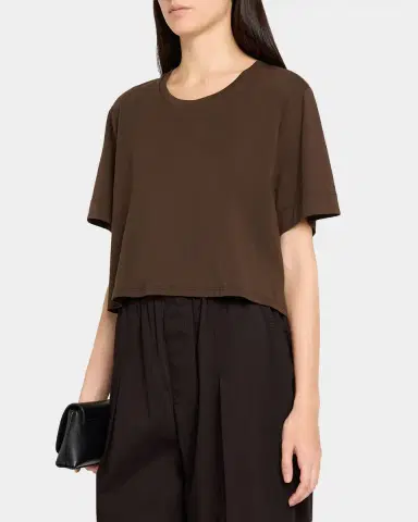 A.L.C. Kali Cropped Cotton Tee | Thumbnail 4 A.L.C. Kali Cropped Cotton Tee | Thumbnail 4
