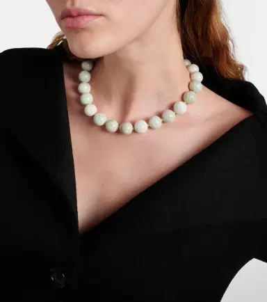Jennifer Behr Louisa 18kt gold-plated embellished necklace | Thumbnail 4 Jennifer Behr Louisa 18kt gold-plated embellished necklace | Thumbnail 4
