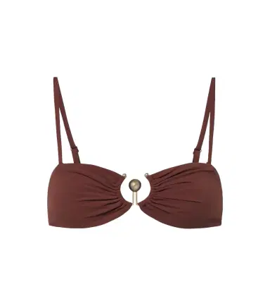 Christopher Esber Embellished ruched bikini top | Thumbnail 1 Christopher Esber Embellished ruched bikini top | Thumbnail 1