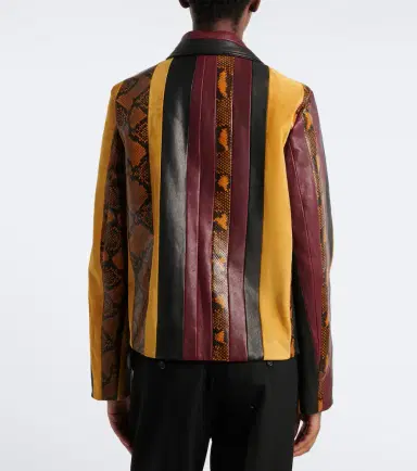 Proenza Schouler Sirine snake-effect striped leather jacket | Thumbnail 7 Proenza Schouler Sirine snake-effect striped leather jacket | Thumbnail 7