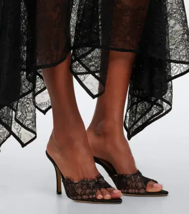 Mach & Mach Devon lace mules | Thumbnail 6 Mach & Mach Devon lace mules | Thumbnail 6