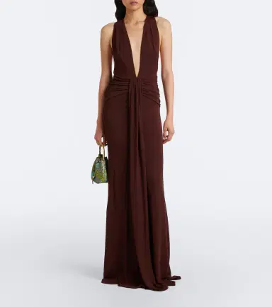 The New Arrivals Ilkyaz Ozel Siwa gathered ruched gown | Thumbnail 2 The New Arrivals Ilkyaz Ozel Siwa gathered ruched gown | Thumbnail 2