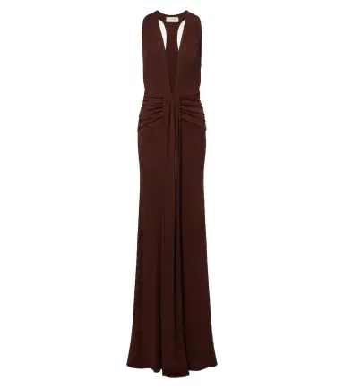 The New Arrivals Ilkyaz Ozel Siwa gathered ruched gown | Thumbnail 1 The New Arrivals Ilkyaz Ozel Siwa gathered ruched gown | Thumbnail 1