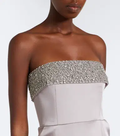 The New Arrivals Ilkyaz Ozel Rhea embellished strapless satin gown | Thumbnail 2 The New Arrivals Ilkyaz Ozel Rhea embellished strapless satin gown | Thumbnail 2