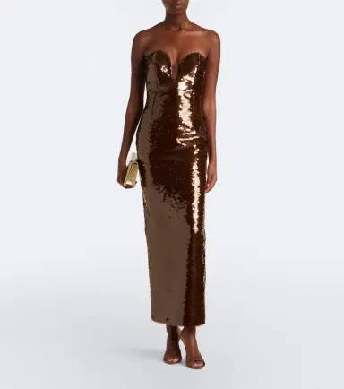 The New Arrivals Ilkyaz Ozel Pulse sequined bustier dress | Thumbnail 5 The New Arrivals Ilkyaz Ozel Pulse sequined bustier dress | Thumbnail 5