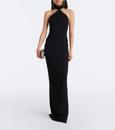 The New Arrivals Ilkyaz Ozel Kailash halterneck gown | Thumbnail 2 The New Arrivals Ilkyaz Ozel Kailash halterneck gown | Thumbnail 2