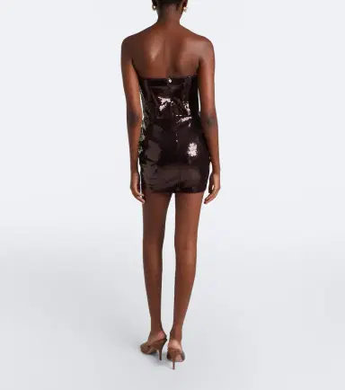 The New Arrivals Ilkyaz Ozel Sequined draped corset dress | Thumbnail 3 The New Arrivals Ilkyaz Ozel Sequined draped corset dress | Thumbnail 3