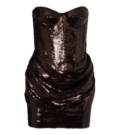 The New Arrivals Ilkyaz Ozel Sequined draped corset dress | Thumbnail 1 The New Arrivals Ilkyaz Ozel Sequined draped corset dress | Thumbnail 1