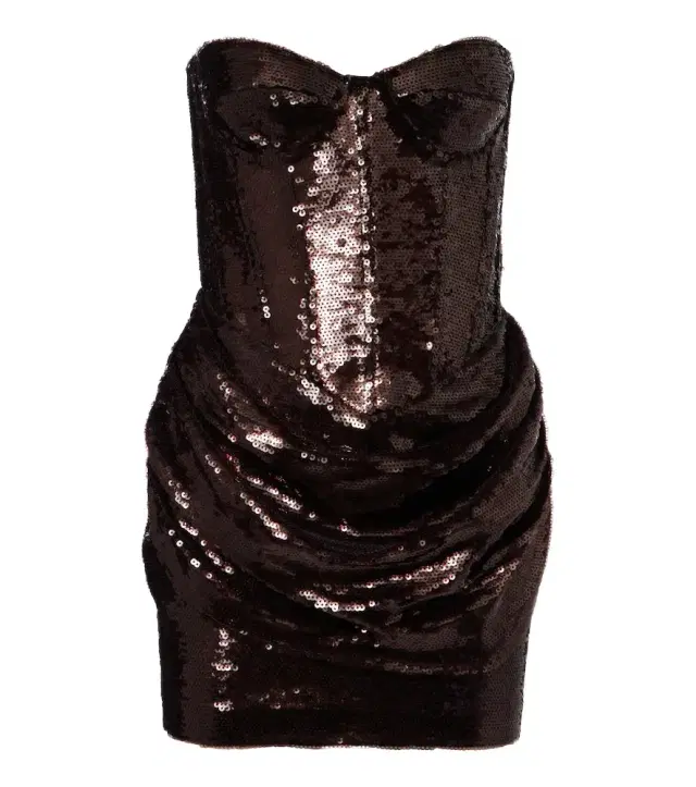 Sequined draped corset dress Sequined draped corset dress