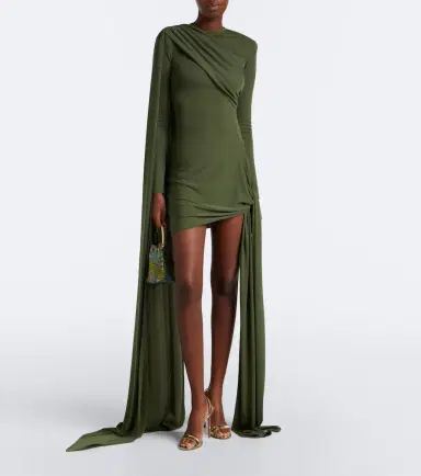 The New Arrivals Ilkyaz Ozel Draped gathered minidress | Thumbnail 3 The New Arrivals Ilkyaz Ozel Draped gathered minidress | Thumbnail 3