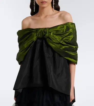 Simone Rocha Draped off-shoulder top | Thumbnail 3 Simone Rocha Draped off-shoulder top | Thumbnail 3