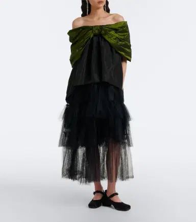 Simone Rocha Draped off-shoulder top | Thumbnail 5 Simone Rocha Draped off-shoulder top | Thumbnail 5