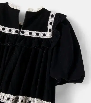 Petite Amalie Lace-trimmed velvet dress | Thumbnail 2 Petite Amalie Lace-trimmed velvet dress | Thumbnail 2