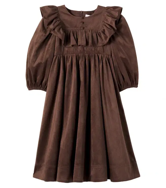 Ruffled velvet dress Ruffled velvet dress
