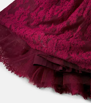 Petite Amalie Lace-trimmed point d'esprit dress | Thumbnail 4 Petite Amalie Lace-trimmed point d'esprit dress | Thumbnail 4