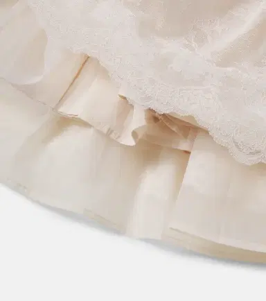 Petite Amalie Bow-detail lace and organza dress | Thumbnail 2 Petite Amalie Bow-detail lace and organza dress | Thumbnail 2