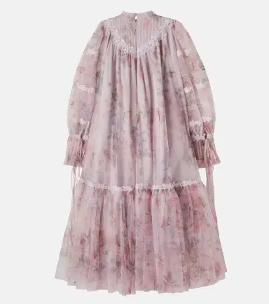 Petite Amalie Lace-trimmed floral tulle dress | Thumbnail 4 Petite Amalie Lace-trimmed floral tulle dress | Thumbnail 4