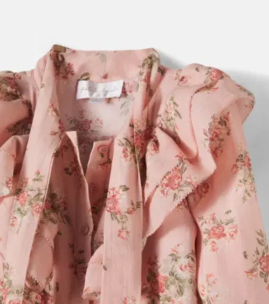 Petite Amalie Floral tie-neck blouse | Thumbnail 4 Petite Amalie Floral tie-neck blouse | Thumbnail 4