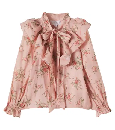 Petite Amalie Floral tie-neck blouse | Thumbnail 1 Petite Amalie Floral tie-neck blouse | Thumbnail 1