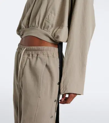Rick Owens DRKSHDW cropped cotton jersey hoodie | Thumbnail 6 Rick Owens DRKSHDW cropped cotton jersey hoodie | Thumbnail 6