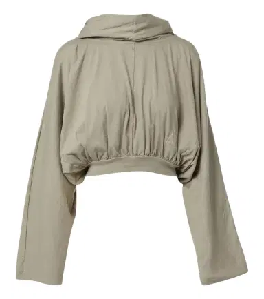 Rick Owens DRKSHDW cropped cotton jersey hoodie | Thumbnail 1 Rick Owens DRKSHDW cropped cotton jersey hoodie | Thumbnail 1