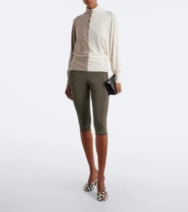 Jacquemus Paneled silk-blend sweater | Thumbnail 2 Jacquemus Paneled silk-blend sweater | Thumbnail 2