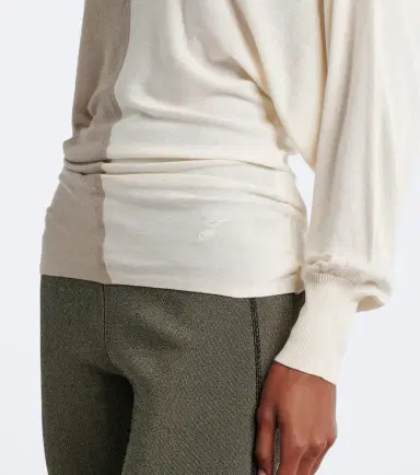 Jacquemus Paneled silk-blend sweater | Thumbnail 3 Jacquemus Paneled silk-blend sweater | Thumbnail 3