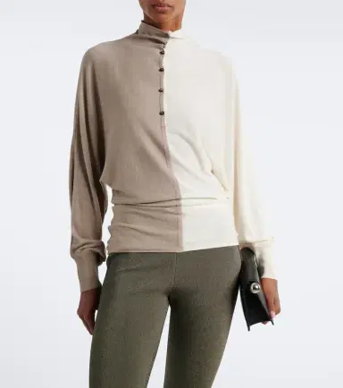 Jacquemus Paneled silk-blend sweater | Thumbnail 4 Jacquemus Paneled silk-blend sweater | Thumbnail 4