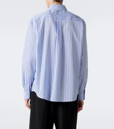 Simone Rocha Embellished striped cotton poplin shirt | Thumbnail 3 Simone Rocha Embellished striped cotton poplin shirt | Thumbnail 3