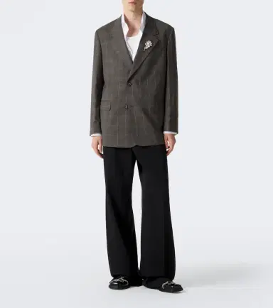 Simone Rocha Checked embellished wool blazer | Thumbnail 6 Simone Rocha Checked embellished wool blazer | Thumbnail 6