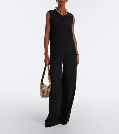 Joseph Rihani silk crêpe wide-leg pants | Thumbnail 3 Joseph Rihani silk crêpe wide-leg pants | Thumbnail 3
