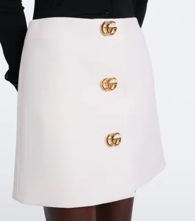 Gucci Double G wool crêpe miniskirt | Thumbnail 4 Gucci Double G wool crêpe miniskirt | Thumbnail 4