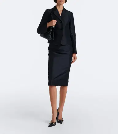 Gucci Silk faille jacket | Thumbnail 4 Gucci Silk faille jacket | Thumbnail 4
