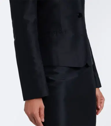 Gucci Silk faille jacket | Thumbnail 5 Gucci Silk faille jacket | Thumbnail 5