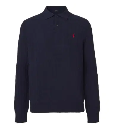 Polo Ralph Lauren Cable-knit wool and cashmere polo sweater | Thumbnail 1 Polo Ralph Lauren Cable-knit wool and cashmere polo sweater | Thumbnail 1
