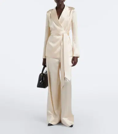 Joseph Dijon silk satin wide-leg pants | Thumbnail 2 Joseph Dijon silk satin wide-leg pants | Thumbnail 2