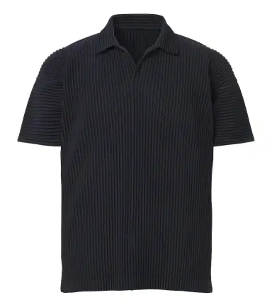 Homme Plisse Issey Miyake Homme Plissé Issey Miyake Basics pleated polo shirt | Thumbnail 1 Homme Plisse Issey Miyake Homme Plissé Issey Miyake Basics pleated polo shirt | Thumbnail 1